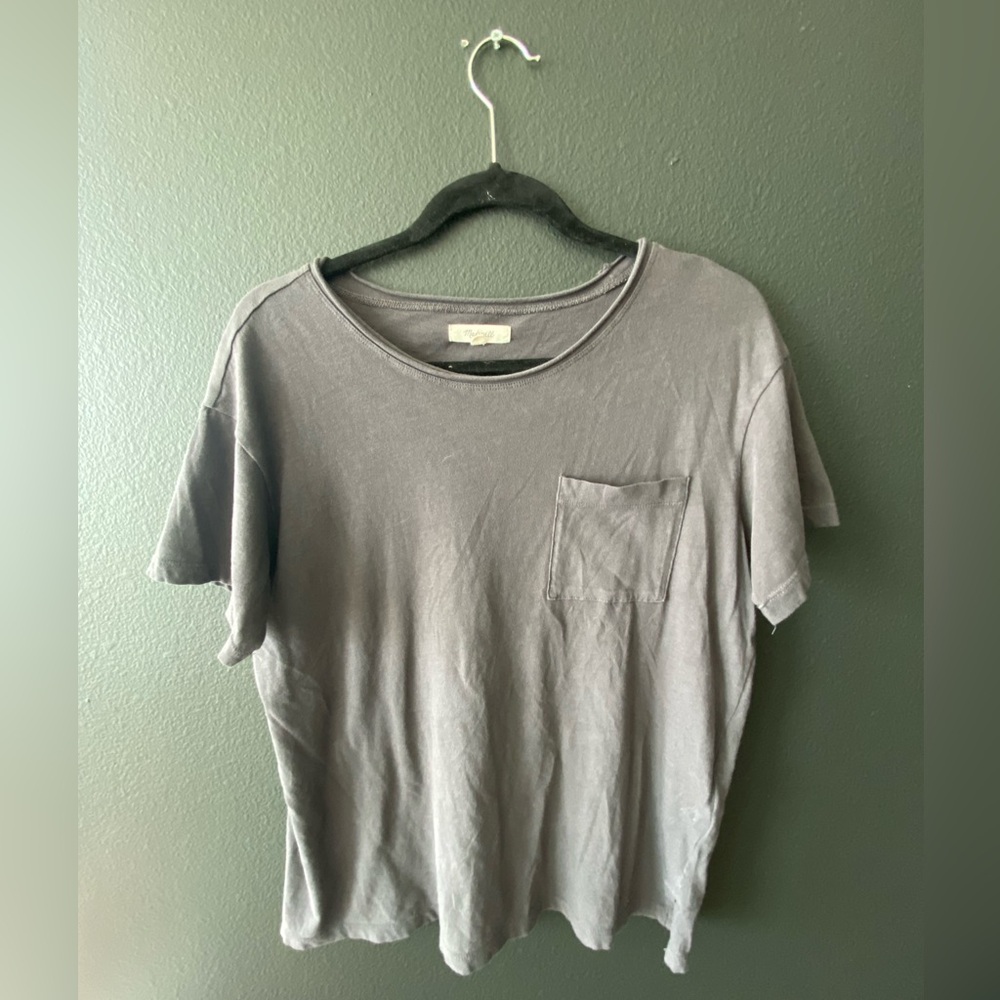 Charcoal Madewell Pocket Tee